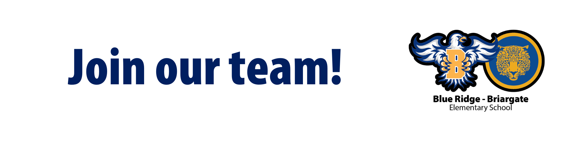 Join our team with school logo